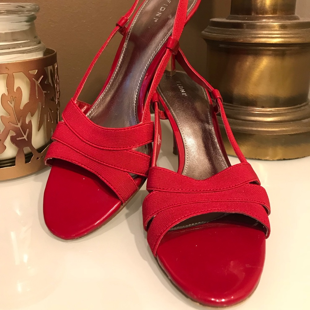Red Slingback Shoes